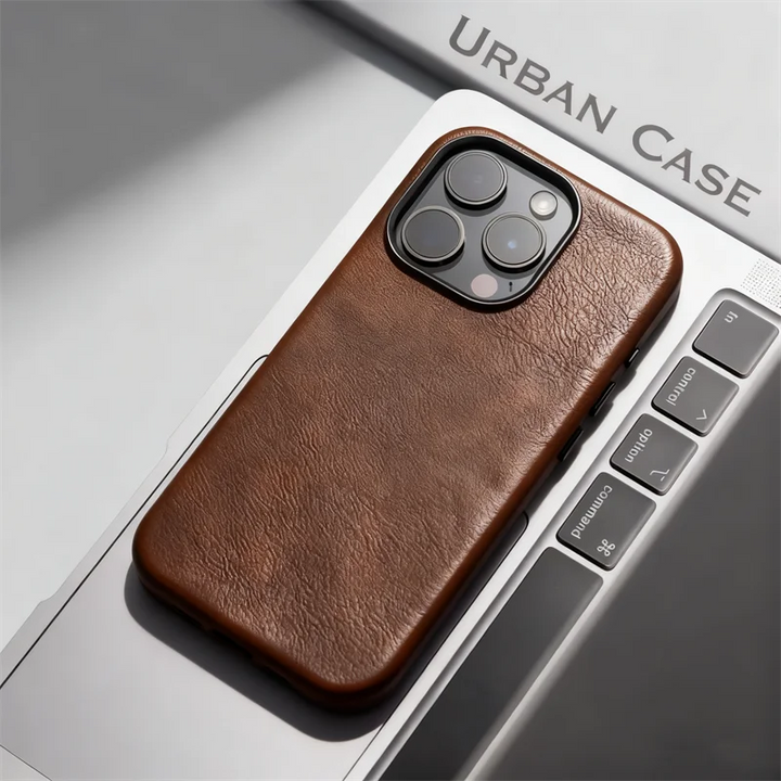 Retro Crazy Horse Leather Magnetic Phone Case for iPhone 17 16 15 Pro Max 12 13 14 Matte Wireless Charge Shockproof Back Cover