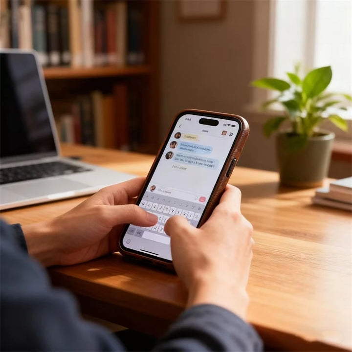 Retro Crazy Horse Leather Magnetic Phone Case for iPhone 17 16 15 Pro Max 12 13 14 Matte Wireless Charge Shockproof Back Cover