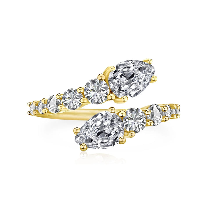 Bague Argent Ajustable Saint-Valentin - Design Unique Cadeau Femme Bijou Mode