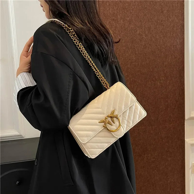 High End Luxury Women Handbag Elegant Leather Tote Fashionable Crossbody Bag Vintage Shoulder Bag Designe
