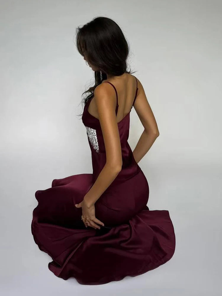 Ensemble 2 Pièces Saint-Valentin Dentelle - Camisole + Jupe Sirène Sexy Femme