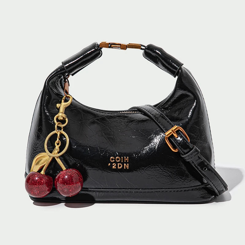 Fashionable Valentine's Day personalized simple women's bag with exquisite and elegant pendant, women's shoulder crossbody bag
