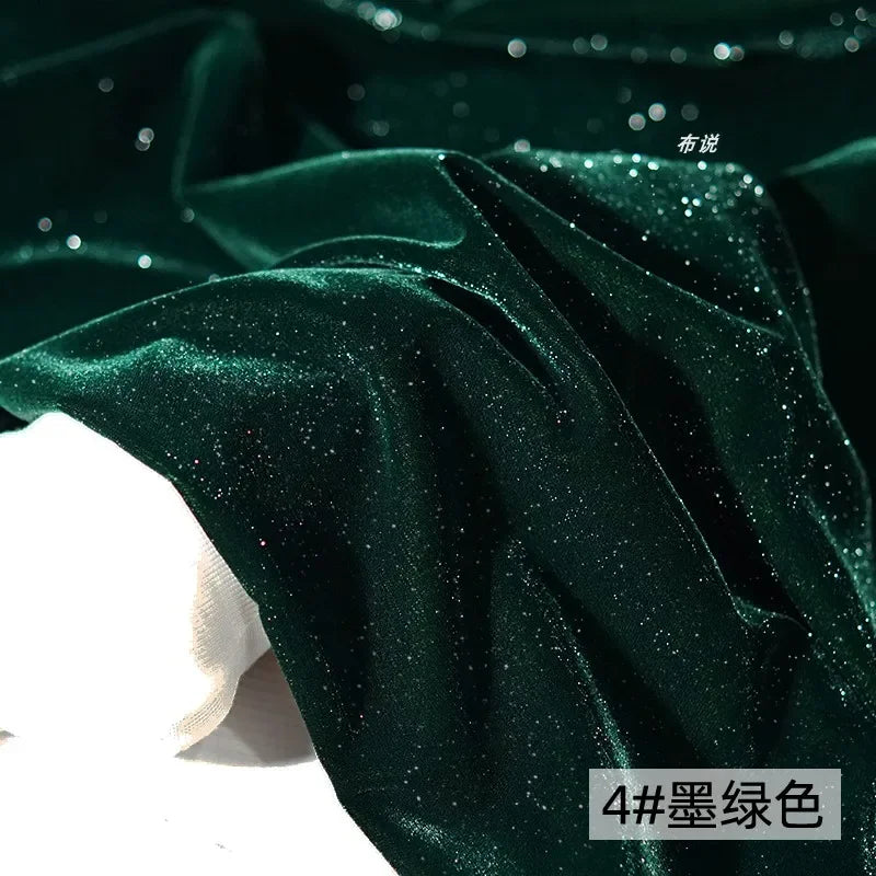 50X140Cm Bright Velvet Fabric Cloth Woven Shiny Beautiful Cloth DIY Handicrafts Jewelry Sewing Material Designer Clothing Cloth