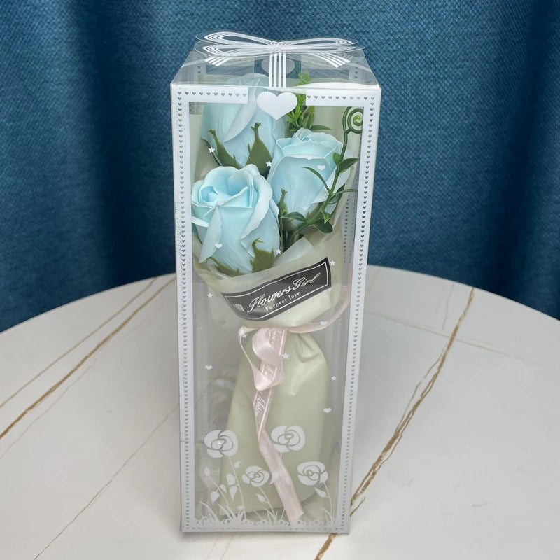 Valentine'S Day Artificial Flower Rose Bouquet Gift Box Flower Creative Valentine'S Day Gift Home Decoration