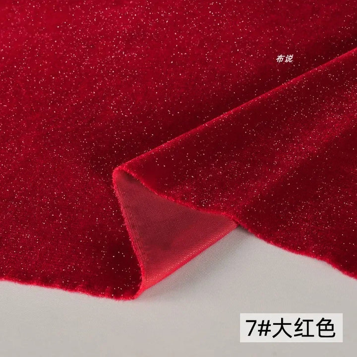 50X140Cm Bright Velvet Fabric Cloth Woven Shiny Beautiful Cloth DIY Handicrafts Jewelry Sewing Material Designer Clothing Cloth