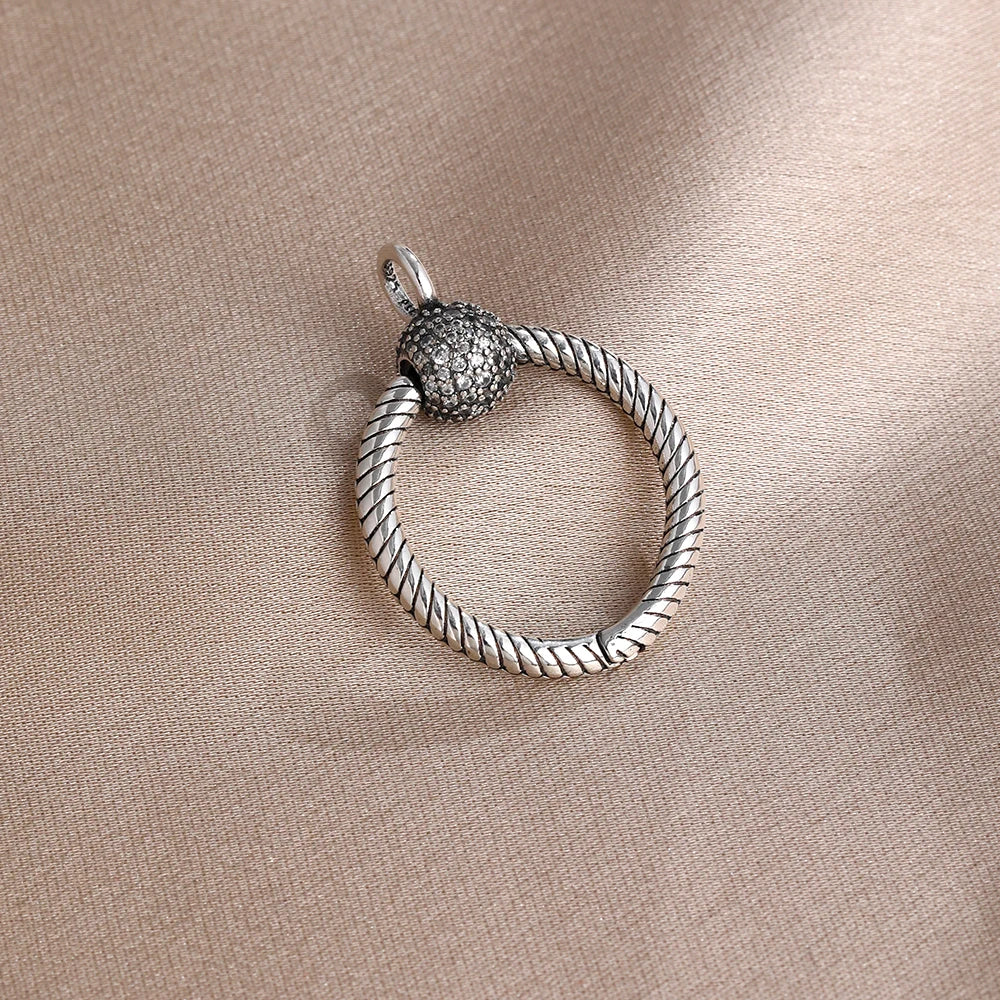 Collier Saint-Valentin Argent 925 Carré Rose Rouge - Bijou Romantique Femme