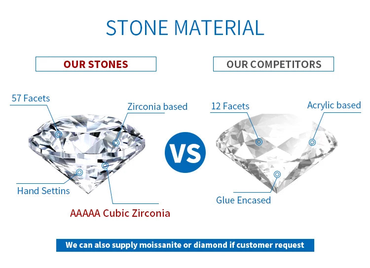 Fashion Fine Luxury Jewelry Gift 18k Gold Plated 925 Silver Rings For Women Valentine's Day Engagement Wedding Band Gift