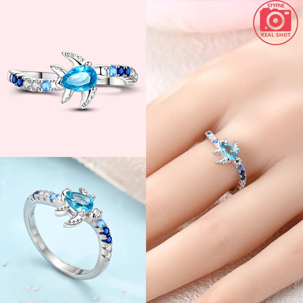 2025 Valentine's Day 925 Silver Black & Pink Heart Shiny Zircon Rings Trendy Ring for Women Love Gift DIY Fine Jewelry