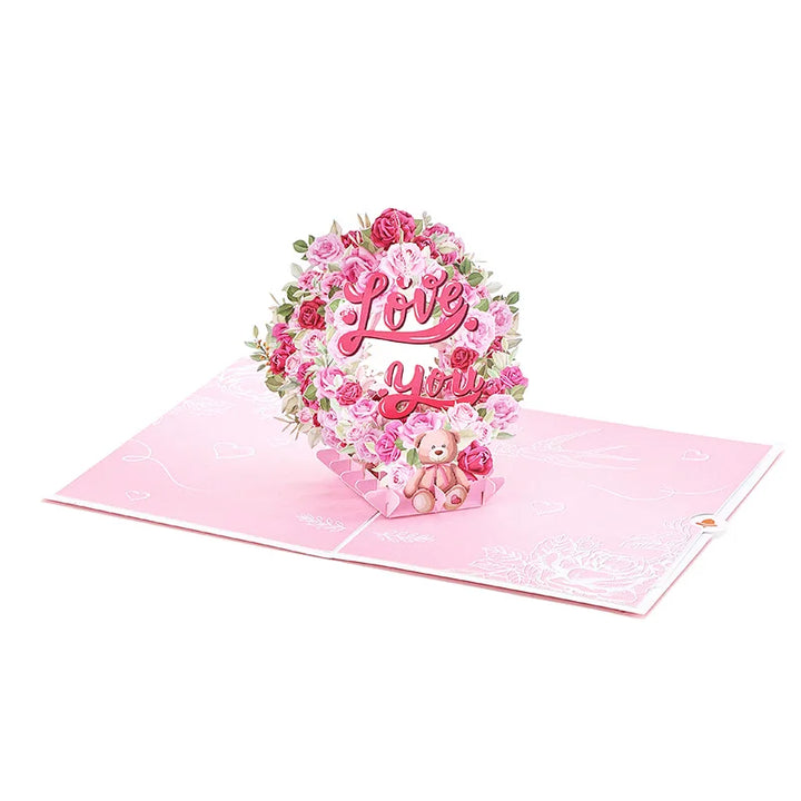 Valentines Day Greeting Card Romantic Cat Balloon Pop Up 3D Greetings Card Postcard Love Gifts For Couples Wife Husband Lovers