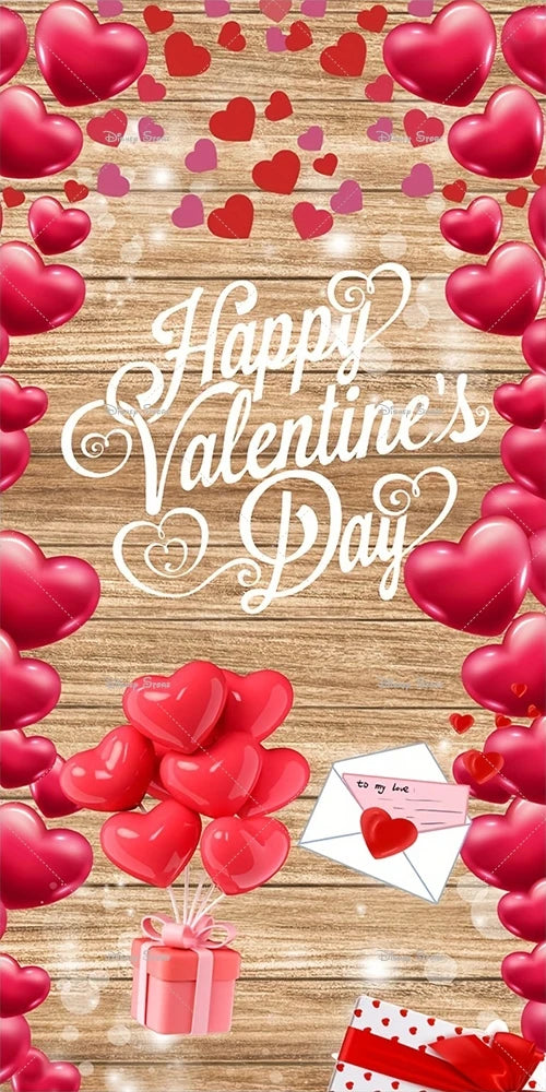 Valentine's Day Door Cover Banner Red Roses Love Photography Background Decoration Wedding Bride Mother's Day Party Supplies