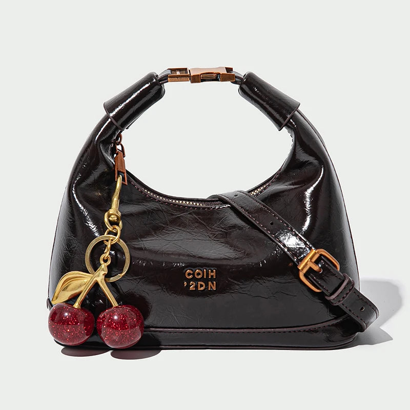 Fashionable Valentine's Day personalized simple women's bag with exquisite and elegant pendant, women's shoulder crossbody bag