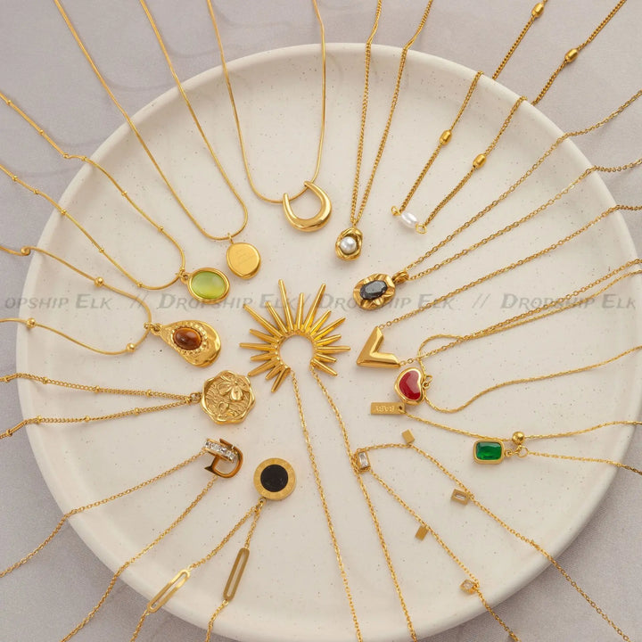 Valentine Jewelry Opal Necklace Sunflower Stainless Steel Engraving Shell Pendant Necklace for Women Men Fashion Jewelry