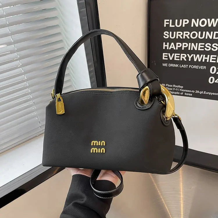 High-End Women's Leather Tote Bag With Classic Paris Style And Casual Simple Vintage Popular Elegant Look