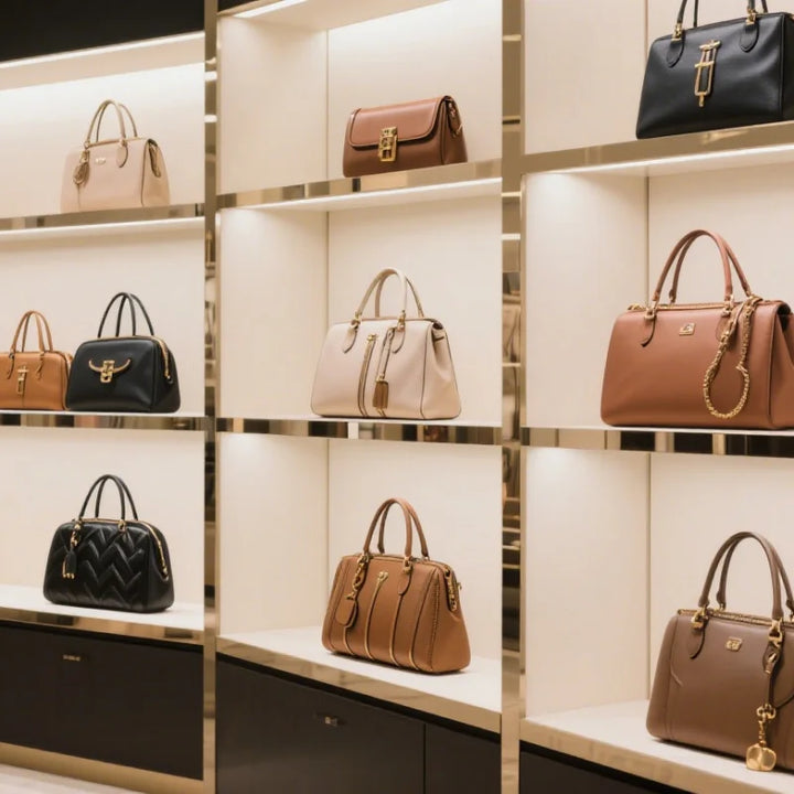 High-End Women's Leather Tote Bag With Classic Paris Style And Casual Simple Vintage Popular Elegant Look