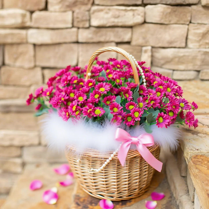 Artificial Flowers Beautiful Silk Daisy Bouquet Valentine Vase Home Room Table Wedding Decora Household Product Diy Gifts Prop