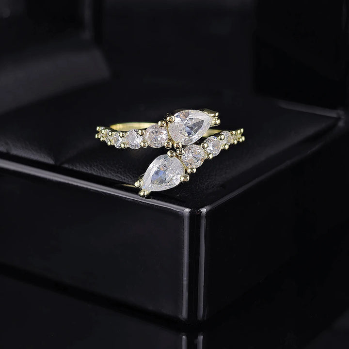 Bague Argent Ajustable Saint-Valentin - Design Unique Cadeau Femme Bijou Mode