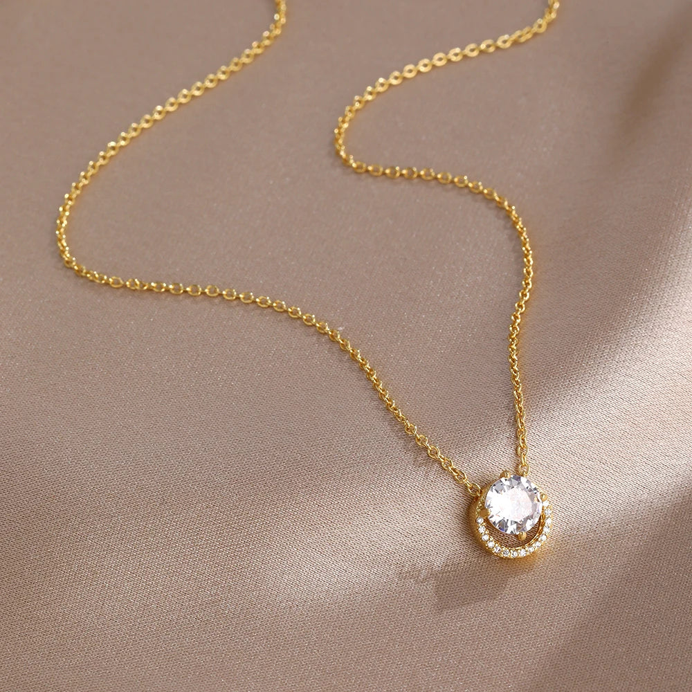 Collier Saint-Valentin Argent 925 Carré Rose Rouge - Bijou Romantique Femme