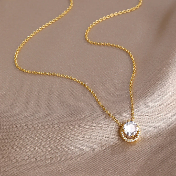 Collier Saint-Valentin Argent 925 Carré Rose Rouge - Bijou Romantique Femme