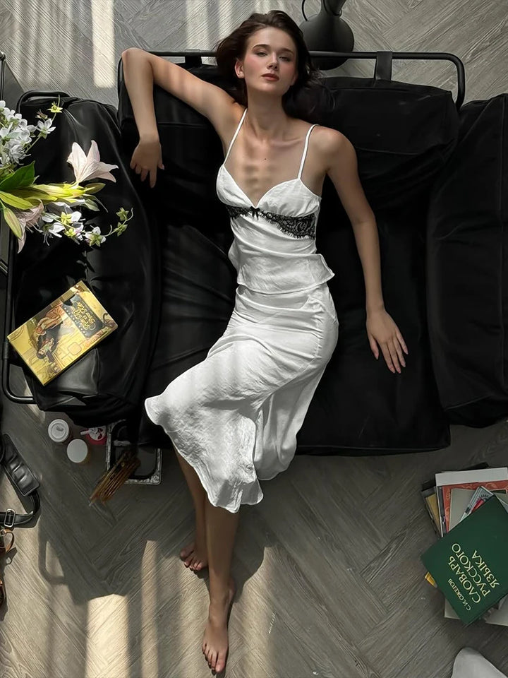 Ensemble 2 Pièces Saint-Valentin Dentelle - Camisole + Jupe Sirène Sexy Femme