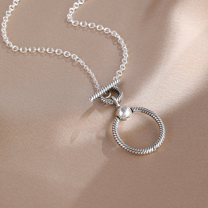 Collier Saint-Valentin Argent 925 Carré Rose Rouge - Bijou Romantique Femme