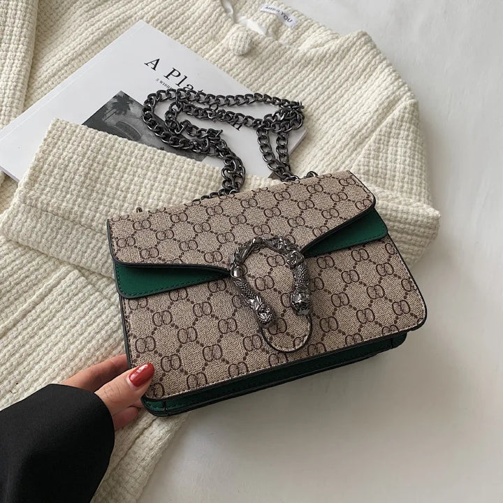 Premium Retro Bacchus Bag Women's New Women's Versatile European and American Fashion Chain Bag Single Shoulder Messenger Bag