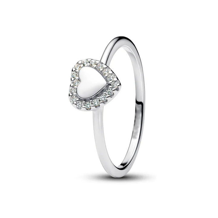 2025 New Heart Ring for Romantic Valentine's Day Zircon Ring Versatile for Daily Wear Minimalist Sweet Gift for Her