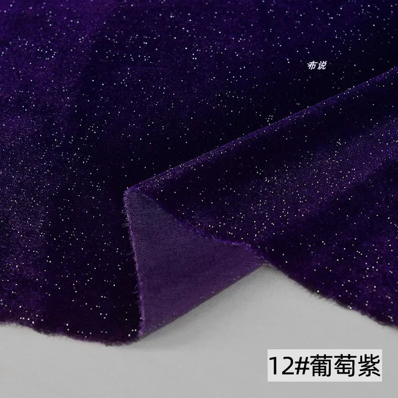 50X140Cm Bright Velvet Fabric Cloth Woven Shiny Beautiful Cloth DIY Handicrafts Jewelry Sewing Material Designer Clothing Cloth