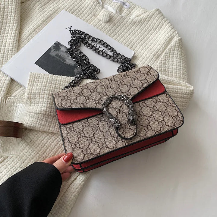 Premium Retro Bacchus Bag Women's New Women's Versatile European and American Fashion Chain Bag Single Shoulder Messenger Bag