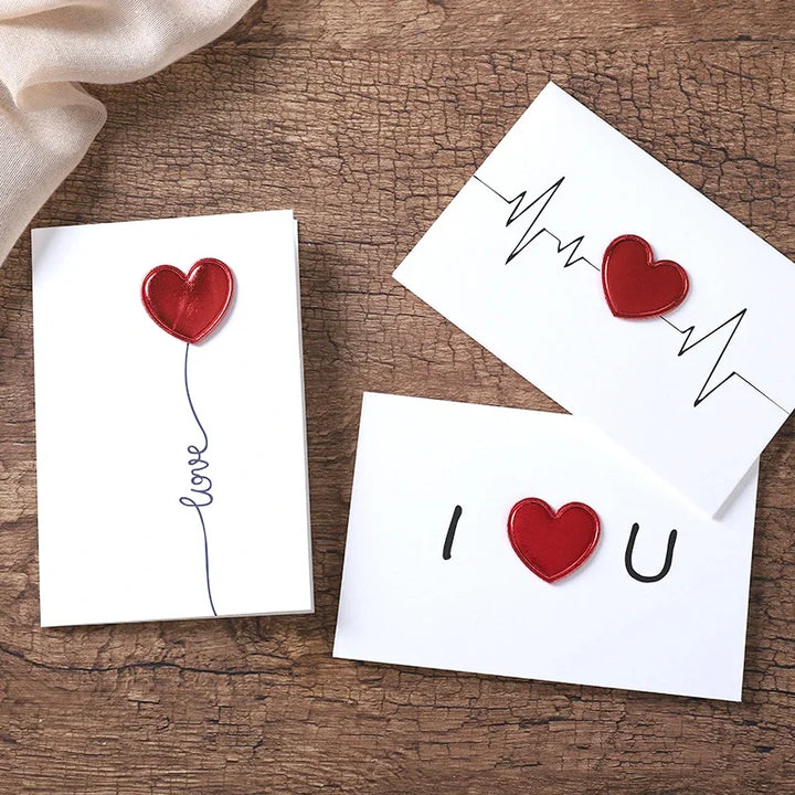 5/10Pcs Valentines Day Gift Card Love Postcard Greeting Card Wedding Invitation Thank You Cards Anniversary Birthday Party Decor