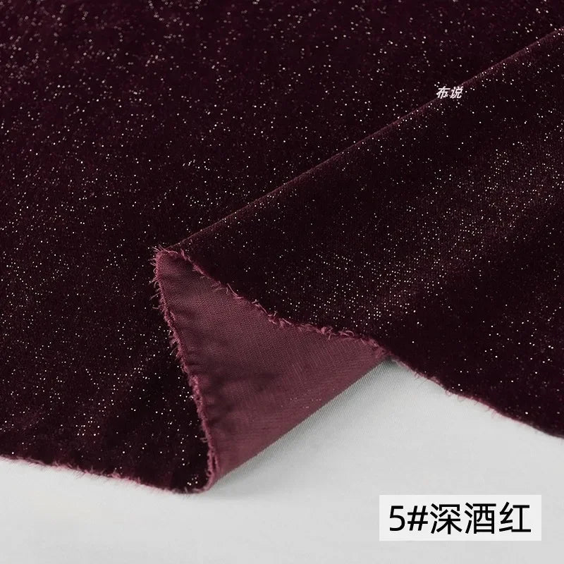 50X140Cm Bright Velvet Fabric Cloth Woven Shiny Beautiful Cloth DIY Handicrafts Jewelry Sewing Material Designer Clothing Cloth