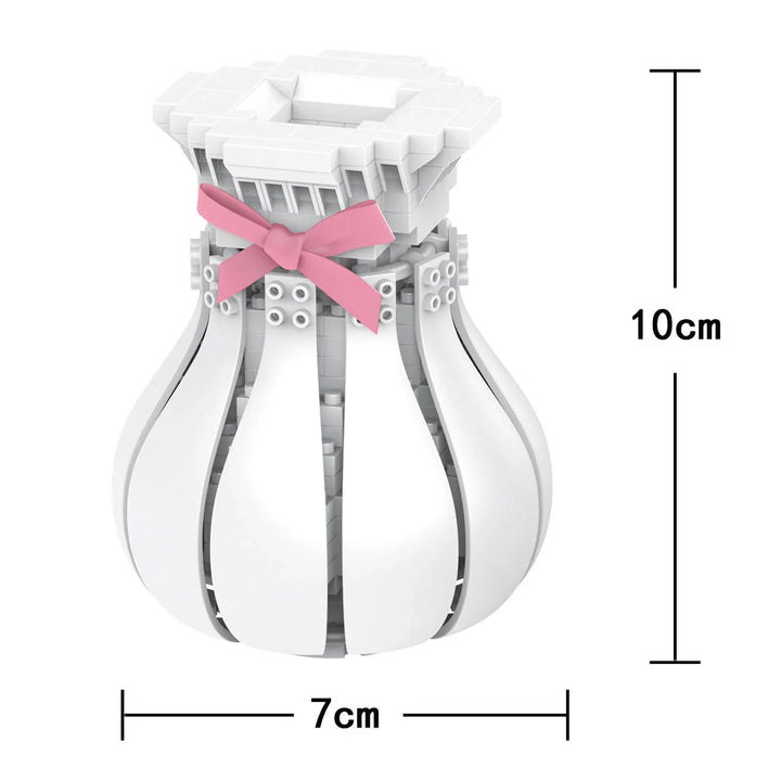 Valentine's Day Immortal Bouquet Creative Desktop Decoration Flowers Building Blocks Puzzle Simulation Toy Girls Gifts #T3