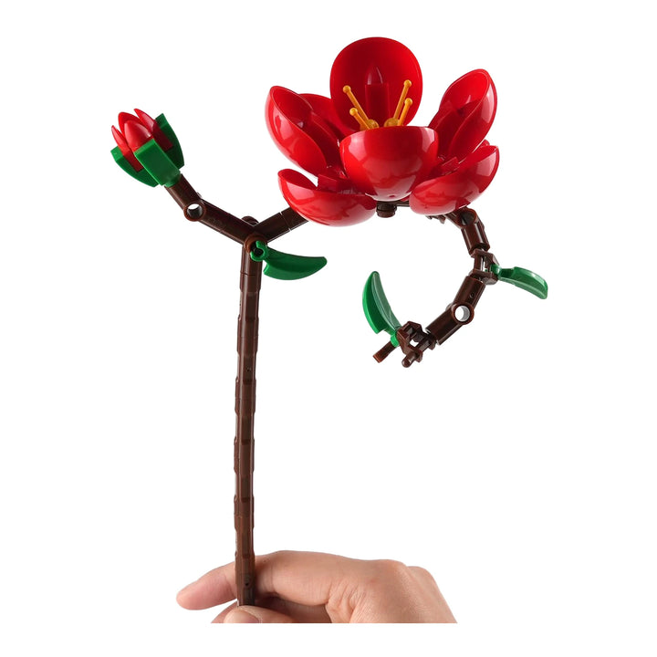 Valentine's Day Immortal Bouquet Creative Desktop Decoration Flowers Building Blocks Puzzle Simulation Toy Girls Gifts #T3