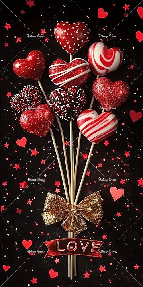 Valentine's Day Door Cover Banner Red Roses Love Photography Background Decoration Wedding Bride Mother's Day Party Supplies