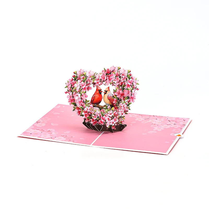 Valentines Day Greeting Card Romantic Cat Balloon Pop Up 3D Greetings Card Postcard Love Gifts For Couples Wife Husband Lovers