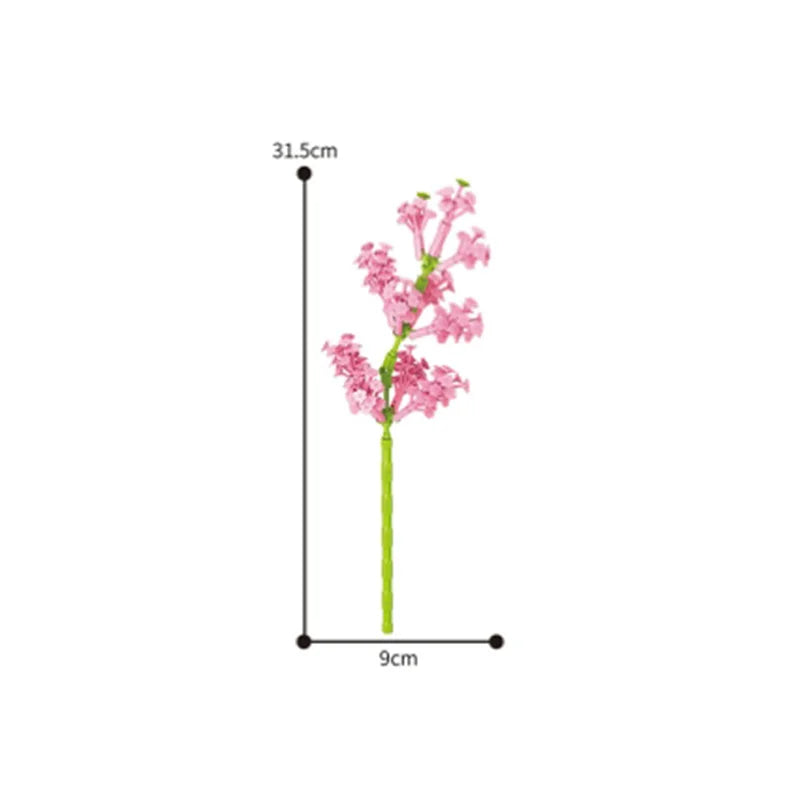 Valentine's Day Immortal Bouquet Creative Desktop Decoration Flowers Building Blocks Puzzle Simulation Toy Girls Gifts #T3