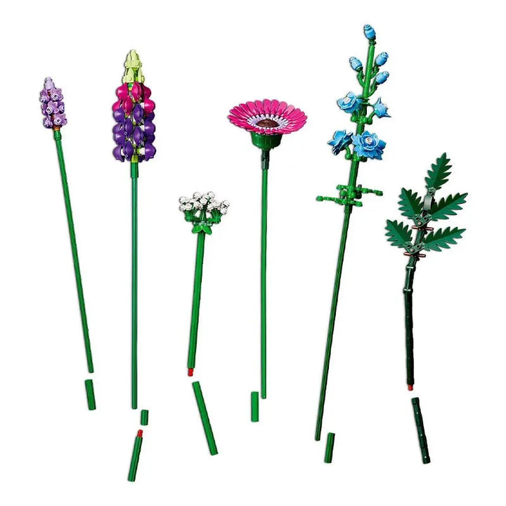 New 939 Romantic Wildflower Bouquet 10313 Architecture Model Valentines Day Gift For Girlfriend Her Women Ladies