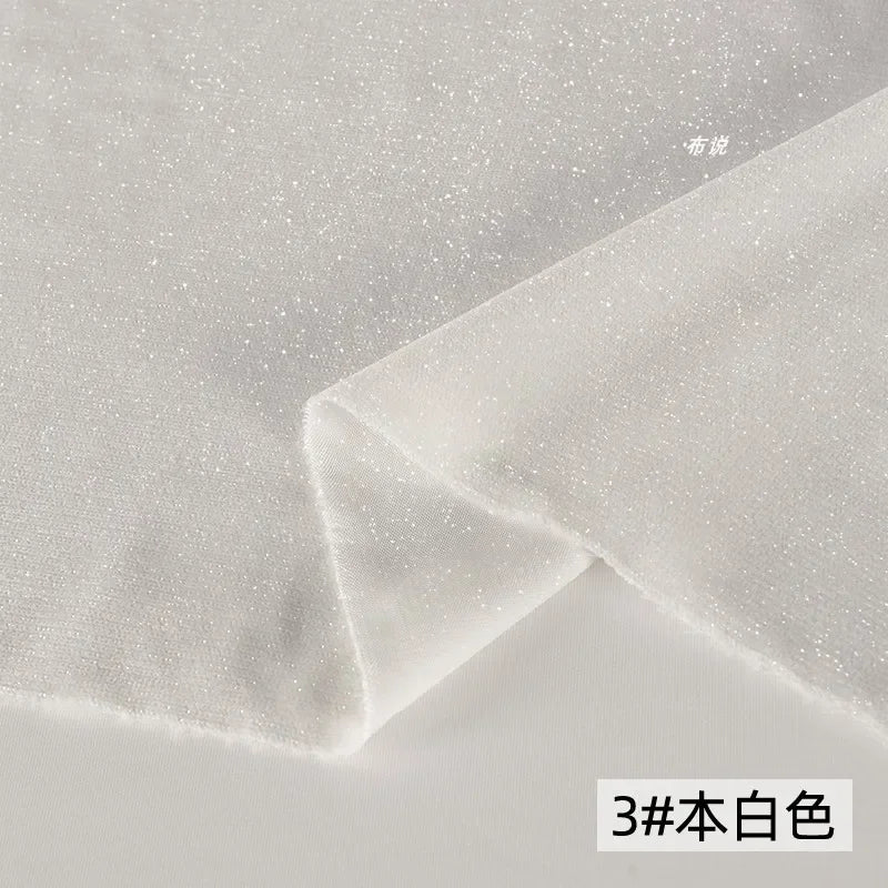 50X140Cm Bright Velvet Fabric Cloth Woven Shiny Beautiful Cloth DIY Handicrafts Jewelry Sewing Material Designer Clothing Cloth