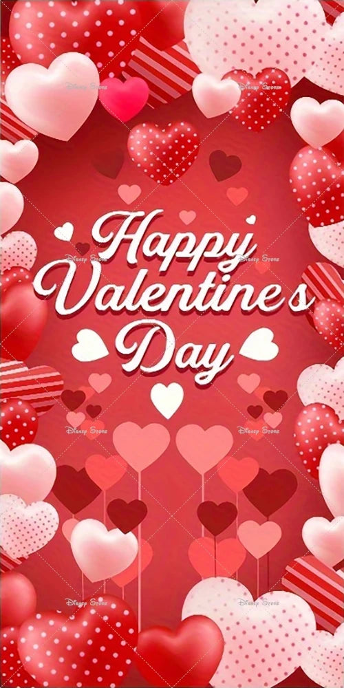 Valentine's Day Door Cover Banner Red Roses Love Photography Background Decoration Wedding Bride Mother's Day Party Supplies