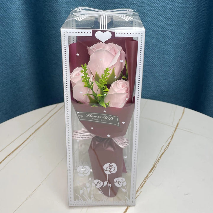 Valentine'S Day Artificial Flower Rose Bouquet Gift Box Flower Creative Valentine'S Day Gift Home Decoration