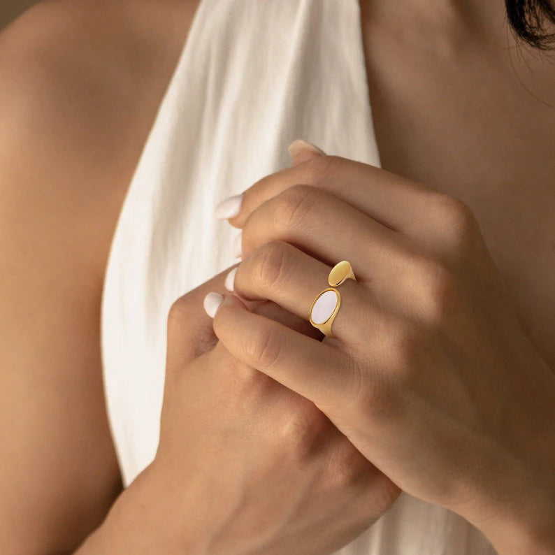 Fashion Fine Luxury Jewelry Gift 18k Gold Plated 925 Silver Rings For Women Valentine's Day Engagement Wedding Band Gift